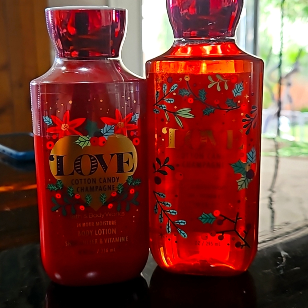 Bath & Body Lotion and shower gel
